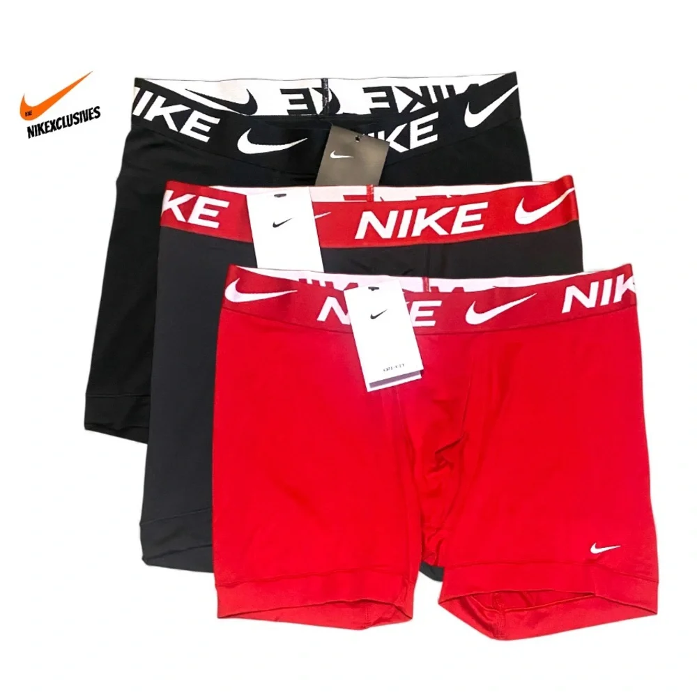 Nike dri-fit microfiber athletic boxer briefs shorts tight fit Men’s S M L XL